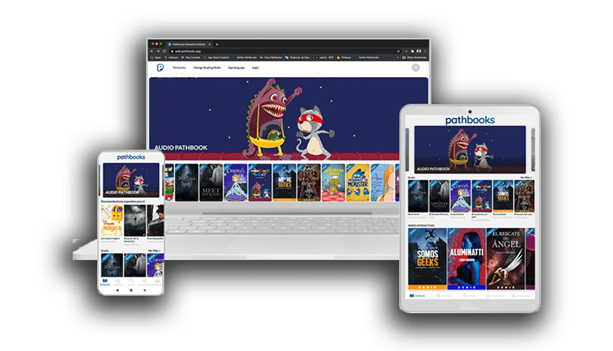 Lectura interactiva en tablet